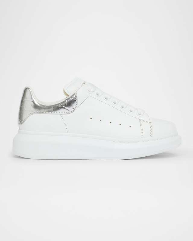 Oversized Metallic-Embossed Sneaker